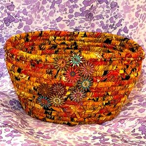 Handmade rope basket